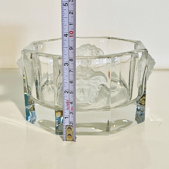 Versace x Rosenthal Medusa Lumiere Clear Crystal Bottle Coaster - Picture 7 of 14